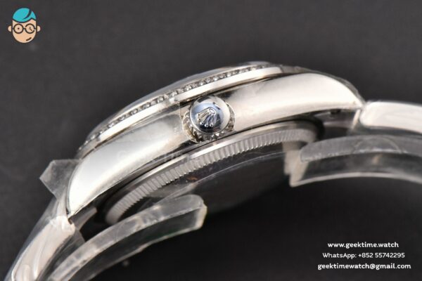 DateJust 31MM Ladies 904L WF Diamond Purple Dial Diamond Roma Marker Oyster Bracelet A2671 - Image 15