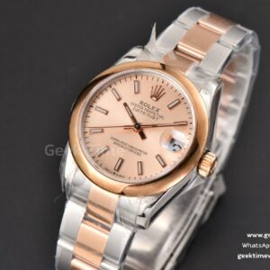 DateJust 31MM Ladies 904L RG/SS WF Smooth RG Dial Roma Marker Oyster Bracelet A2671