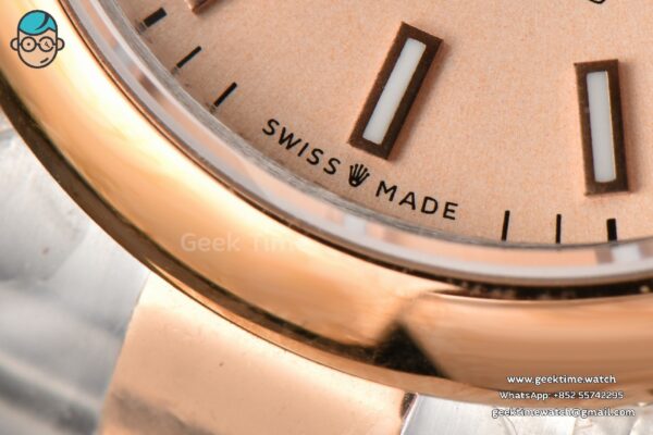 DateJust 31MM Ladies 904L RG/SS WF Smooth RG Dial Roma Marker Oyster Bracelet A2671 - Image 5