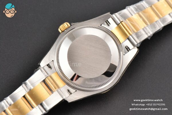 DateJust 31MM Ladies 904L YG/SS WF Diamond Smooth White Dial Roma Marker Oyster Bracelet A2671 - Image 17