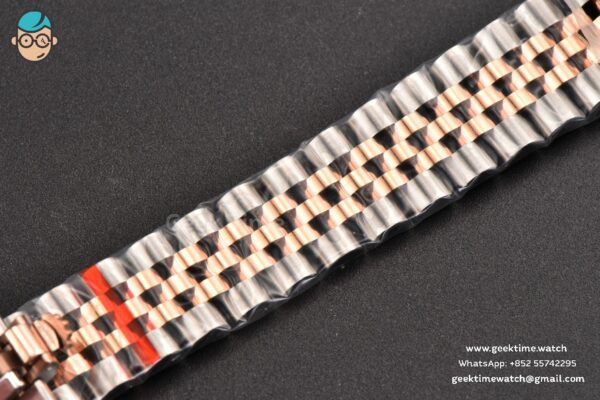 DateJust 31MM Ladies 904L RG/SS WF Diamond Brown Dial Diamond Roma Marker Jubilee Bracelet A2671 - Image 26
