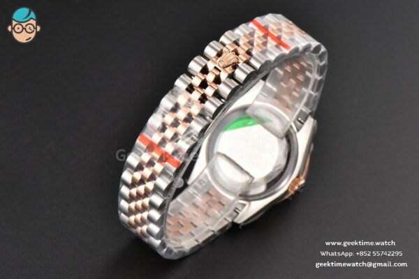 DateJust 31MM Ladies 904L RG/SS WF Diamond Brown Dial Diamond Roma Marker Jubilee Bracelet A2671 - Image 31