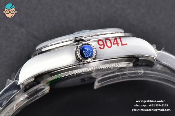 DateJust 31MM 904L GMF Diamond Bezel Blue Flowers Dial Oyster Bracelet A2824 - Image 15