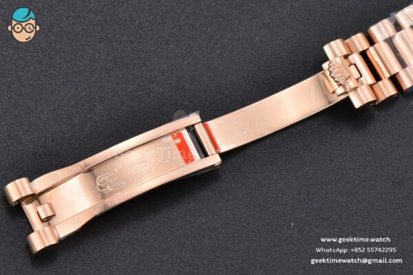 DateJust 31MM 904L RG GMF Fluted Bezel Silver Flowers Dial President Bracelet A2824 - Image 26
