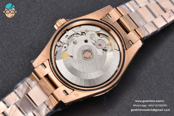 DateJust 31MM 904L RG GMF Diamond Bezel Silver Flowers Dial President Bracelet A2824 - Image 18