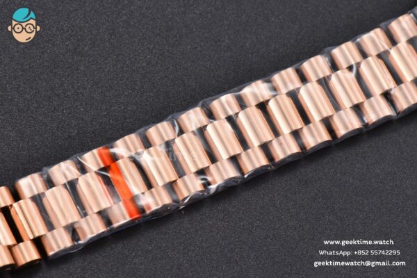 DateJust 31MM 904L RG GMF Diamond Bezel Silver Flowers Dial President Bracelet A2824 - Image 23