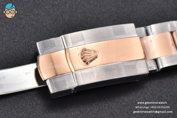 DateJust 31MM 904L RG/SS GMF Fluted Bezel Silver Flowers Dial Oyster Bracelet A2824 - Image 26