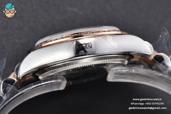 DateJust 31MM 904L RG/SS GMF Diamond Bezel Silver Flowers Dial Jubilee Bracelet A2824 - Image 16