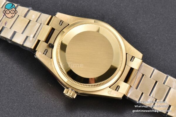 DateJust 31MM 904L YG GMF Diamond Bezel Green Flowers Dial President Bracelet A2824 - Image 17