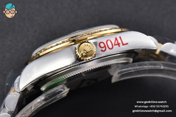 DateJust 31MM 904L YG GMF Diamond Bezel Green Flowers Dial Jubilee Bracelet A2824 - Image 15
