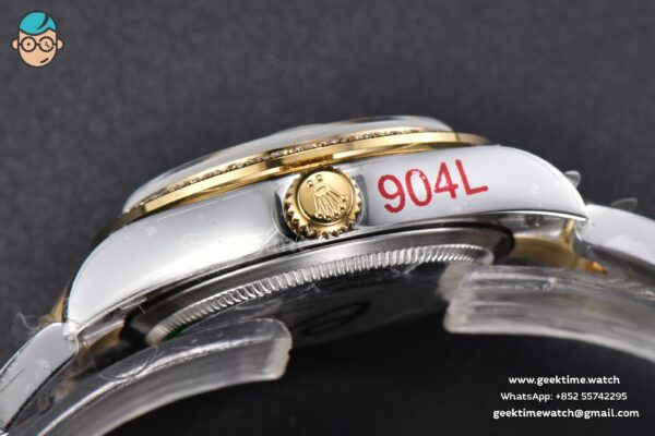 DateJust 31MM 904L YG GMF Diamond Bezel Green Flowers Dial Oyster Bracelet A2824 - Image 15