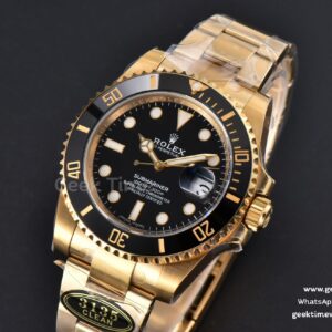 Submariner 116618 LN 40mm Clean CF YG Black DIal YG Bracelet VR3135