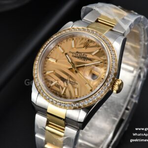 DateJust 36MM YG/SS Diamond BPF YG Plam Dial Oyster Bracelet A2824