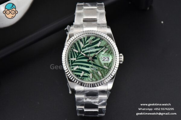 DateJust 36MM BPF Green Plam Dial Oyster Bracelet A2824 - Image 2