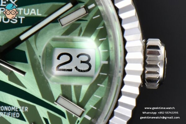 DateJust 36MM BPF Green Plam Dial Oyster Bracelet A2824 - Image 7