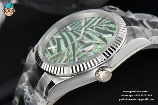 DateJust 36MM BPF Green Plam Dial Oyster Bracelet A2824 - Image 8