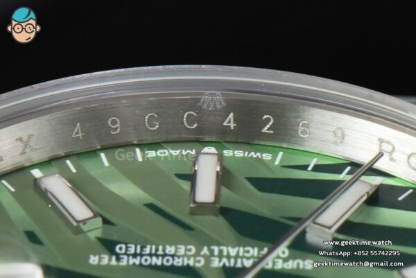 DateJust 36MM BPF Green Plam Dial Oyster Bracelet A2824 - Image 11