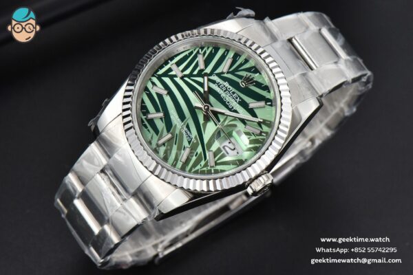 DateJust 36MM BPF Green Plam Dial Oyster Bracelet A2824 - Image 12