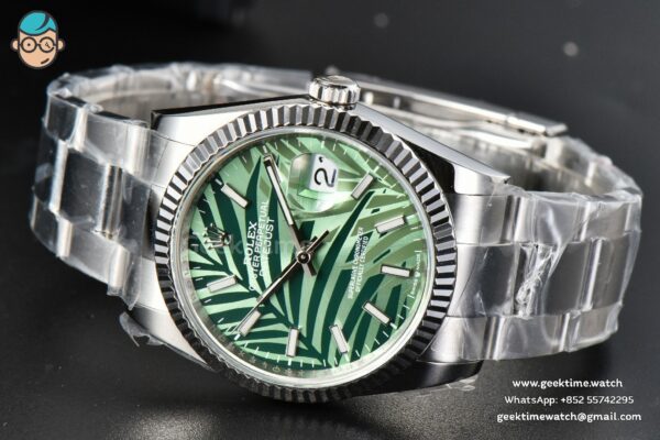 DateJust 36MM BPF Green Plam Dial Oyster Bracelet A2824 - Image 13