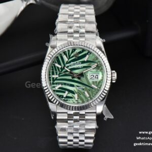 DateJust 36mm BPF grünes Palm-Zifferblatt Jubilee-Armband A2824