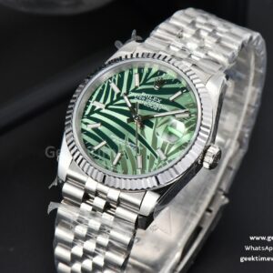 DateJust 36mm BPF Green Plam Dial Jubilee Bracelet A2824