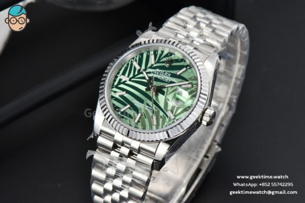 DateJust 36mm BPF Green Plam Dial Jubilee Bracelet A2824