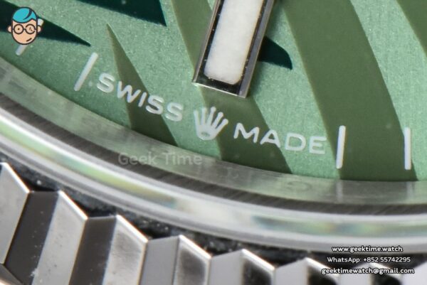 DateJust 36mm BPF Green Plam Dial Jubilee Bracelet A2824 - Image 3