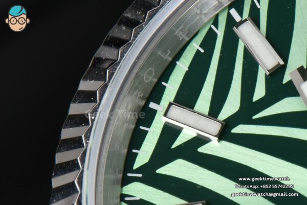 DateJust 36mm BPF Green Plam Dial Jubilee Bracelet A2824 - Image 7