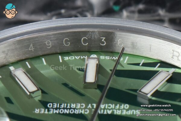 DateJust 36mm BPF Green Plam Dial Jubilee Bracelet A2824 - Image 11