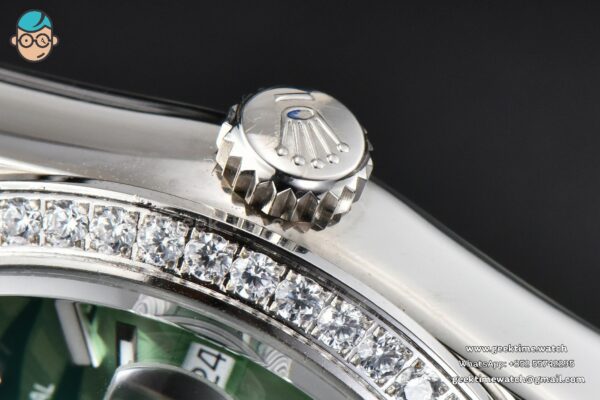 DateJust 36mm BPF Diamond Green Plam Dial Jubilee Bracelet A2824 - Image 15