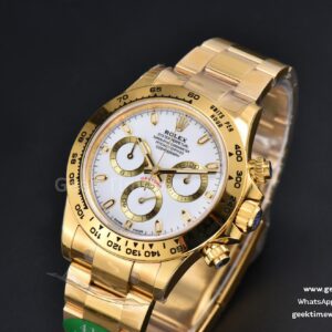 Daytona 116508 YG APSF White Dial Lume Marker YG Bracelet SH4130