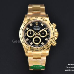 Daytona 116508 YG APSF Black Dial Diamond Marker YG Bracelet SH4130