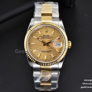 DateJust 36mm YG/SS BPF YG gemustertes Zifferblatt Oyster-Armband A2824