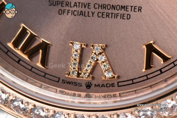 DateJust 36mm 126231 VSF RG/SS Diamond RG Dial Diamond Roma Marker Jubilee Bracelet VS3235 - Image 6