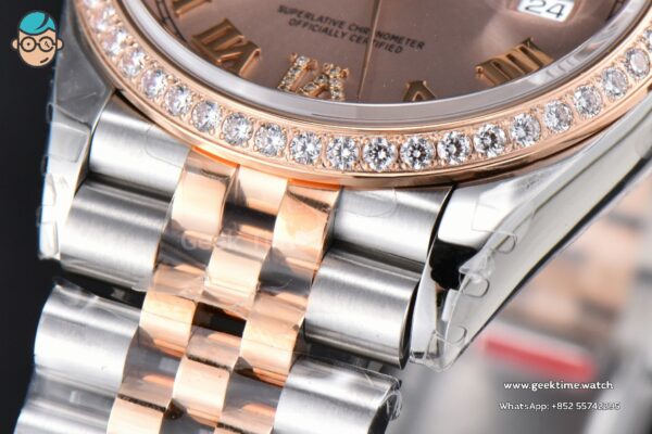 DateJust 36mm 126231 VSF RG/SS Diamond RG Dial Diamond Roma Marker Jubilee Bracelet VS3235 - Image 10