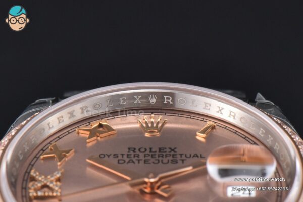 DateJust 36mm 126231 VSF RG/SS Diamond RG Dial Diamond Roma Marker Jubilee Bracelet VS3235 - Image 11