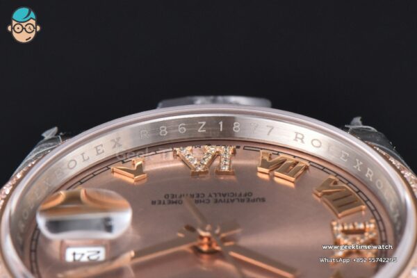 DateJust 36mm 126231 VSF RG/SS Diamond RG Dial Diamond Roma Marker Jubilee Bracelet VS3235 - Image 12