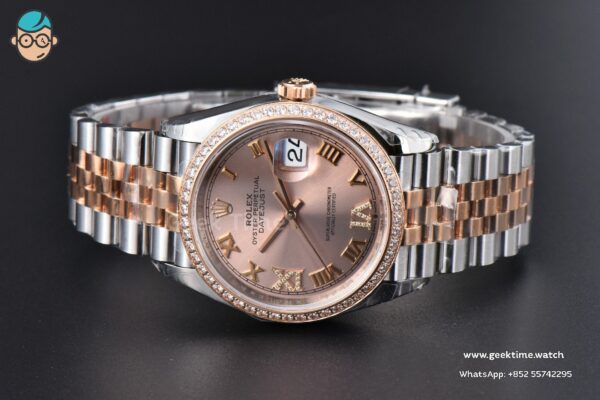 DateJust 36mm 126231 VSF RG/SS Diamond RG Dial Diamond Roma Marker Jubilee Bracelet VS3235 - Image 14