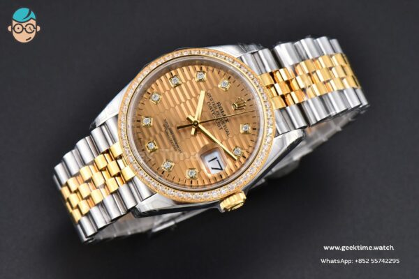 DateJust 36mm 126233 VSF YG/SS Diamond YG Motif Dial Diamond Marker Jubilee Bracelet VS3235 - Image 3