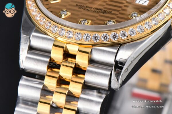 DateJust 36mm 126233 VSF YG/SS Diamond YG Motif Dial Diamond Marker Jubilee Bracelet VS3235 - Image 9