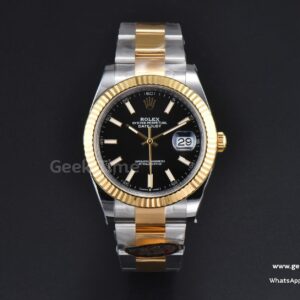 DateJust 41mm 126333 Clean CF YG/SS Black Dial Oyster Bracelet VR3235