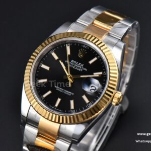 DateJust 41mm 126333 Clean CF YG/SS Black Dial Oyster Bracelet VR3235