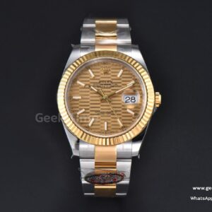 DateJust 41mm 126333 Clean CF YG/SS YG Motif Dial Oyster Bracelet VR3235
