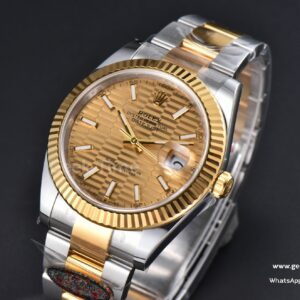 DateJust 41mm 126333 Clean CF YG/SS YG Motif Dial Oyster Bracelet VR3235