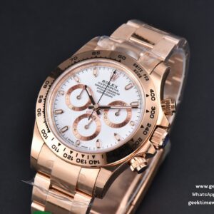 Daytona 116505 RG APSF White Dial Lume Marker RG Bracelet SH4130