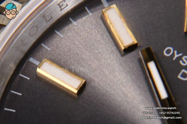 DateJust 36MM 904L YG/SS GMF Fluted Bezel Black Dial Lume Marker Jubilee Bracelet VR3235 - Image 5