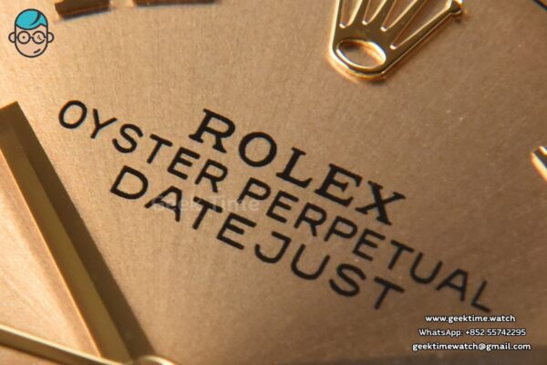DateJust 36MM 904L YG/SS GMF Fluted Bezel YG Dial Roma Marker Jubilee Bracelet VR3235 - Image 4