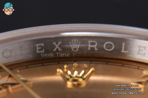 DateJust 36MM 904L YG/SS GMF Fluted Bezel YG Dial Roma Marker Jubilee Bracelet VR3235 - Image 10