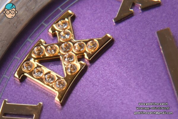 DateJust 36MM 904L YG/SS GMF Fluted Bezel Purple Dial Roma Marker Jubilee Bracelet VR3285 - Image 5