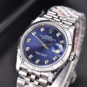 DateJust 36mm SS GMF Blue Dial Diamond Marker Jubilee Bracelet VR3235
